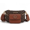 MKF Collection Ciri Crossbody Women's Double Bag Versatile, Monogram Design by Mia K - 2 of 4