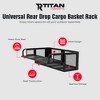 Titan Ramps Universal ATV/UTV Rear Drop Cargo Basket Rack with 150 lb. Capacity and Steel Construction for Carrying Buckets, Coolers, or Other Gear - 2 of 4