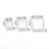 Unique Bargains Cookie Cutters 3-Piece Square Cookie Cutter Set Dishwasher Safe Stainless Steel Silver Tone 1Set - 3 of 4