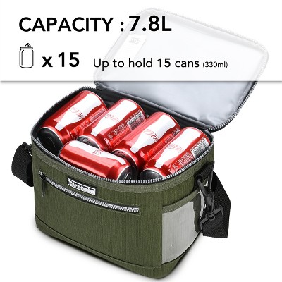 Medium Olive Insulated Thermal Lunch Tote Bag