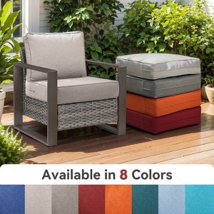 Buenhomino 6-inch Outdoor Cushion Set, 24"x24" Replacement Water Resistant Zippered Cushion for Chairs,8 Colors - 1 of 4