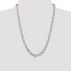 Black Bow Jewelry 8mm, Sterling Silver Oval Solid Rolo Chain Necklace - 2 of 4