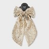 Sequin Hair Bow with 2026 Charm - Gold - 2 of 3