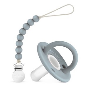 Lulababe Pacfier and Clip Set - Soft Medical Grade Silicone Paci and Clip Holder Newborns and Infants - 1 of 4