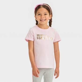 Toddler Girls' Rainbow Short Sleeve T-shirt - Cat & Jack™ Pink
