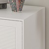 FUFU&GAGA White Cat Cabinet Large Space Storage One Piece Shutter Pattern Magnetic Cabinet Door - 4 of 4