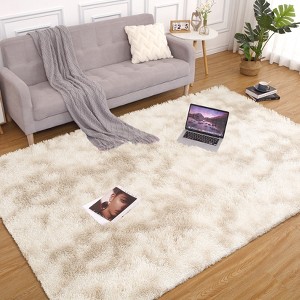 Luxury Shag Area Rugs for Living Room Bedroom Non-Slip Fluffy Soft Shaggy Rug Carpet Indoor Plush 8x10 Rug for Kids Play Room Nursery Home Dorm Decor - 1 of 4