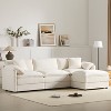 VYNXARIA 103.5" Chenille Modular Sectional Sofa with Deep and Wide Seat,L Shaped Cloud Couch Set with Double Cushions,4 Seat Sofa£¬Cream - 4 of 4