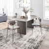 Abstract Area Rug Modern Artistic Design Ultra Thin Machine Washable Low Pile & Non-Slip Floor Cover for Contemporary Living Room Bedroom Playroom - 2 of 4