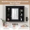 ChicFurnit Bathroom Storage Cabinet Modern Wall Mounted Medicine Cabinet with Mirror and Towel Bar for Bathroom Use, Black, 33.1"*19.8"*6.5" - 4 of 4