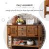NicBex Antique Solid Wood Console Table with Storage,American Design Drawer Entryway Table,Sofa Table for Living Room,Entryway,Hallway - 4 of 4