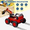 Ride On Excavator for Kids, 4WD Electric Excavator Toy, 12V Battery Powered Construction Truck Digger with Remote Control - 3 of 4