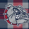NCAA Gonzaga Bulldogs Plaid Steel Royal Plush Faux Shearling Blanket - 2 of 3