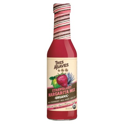 Tres Agaves Strawberry Margarita Mix - 4pk/8 fl oz Bottles