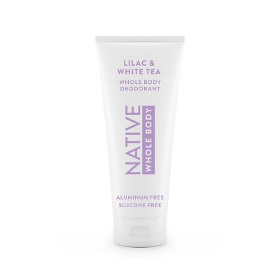Native Whole Body Invisible Cream Deodorant - Lilac & White Tea - 3oz