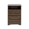 NicBex 2-Drawer Nightstand Wooden Beside Table with Storage Cabinet End Table for Bedroom, Living Room, Study - 2 of 4