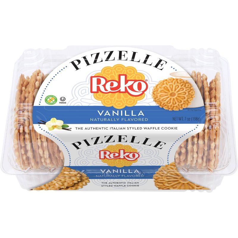 Reko Pizzelle Italian Waffle Cookies Vanilla - 4ct/7oz, 1 of 9