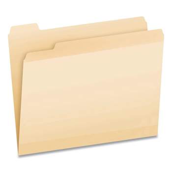 Pendaflex Poly Reinforced File Folder 1/5-Cut Tabs: Assorted Letter Size Manila 24/Pack 86220