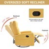Heat Massage Manual Recliner Chair with Rocker and Swivel in Fabric for Living Room - 4 of 4