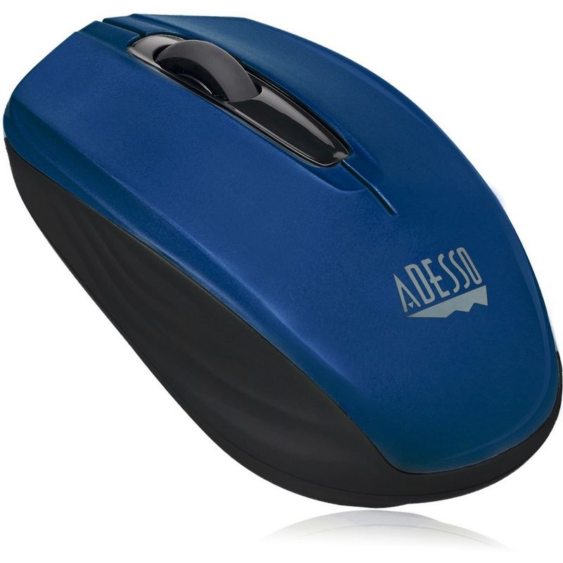 Adesso iMouse S50L - 2.4GHz Wireless Mini Mouse - Optical - Wireless - Radio Frequency - Blue - USB - 1200 dpi - Scroll Wheel - 3 Button(s), 4 of 7