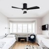 TOBILI Hot sales Ceiling Fan with Lights 42 Inch Flush Mount Ceiling Fan, ABS Blades Modern Outdoor Ceiling Fans for Bedroom/Farmhouse/Patio/Indoor - 3 of 4