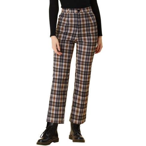 Tall Brown Checked Pant, Tall