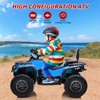 24V 2-Seater Electric Ride-On ATV for Kids, with Leather Seats Safety Belt Bluetooth for Boys and Girls - 2 of 4