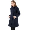 INSPIRE CHIC Women's Stand Collar Double Breasted Slant Pockets Trendy Outwear Winter Coat - 2 of 4