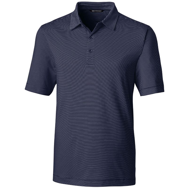 Cutter & Buck Forge Pencil Stripe Stretch Mens Big and Tall Polo Shirt, 1 of 2