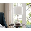 Kings Brand 24"H Traditional Brushed Nickel Finish Metal Table Lamps (Set of 2) - 2 of 4