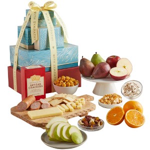 GreatFoods Sympathy With Love & Support Deluxe Fresh Fruit Tower condolence gift, gourmet food gift, sympathy gift - 1 of 4