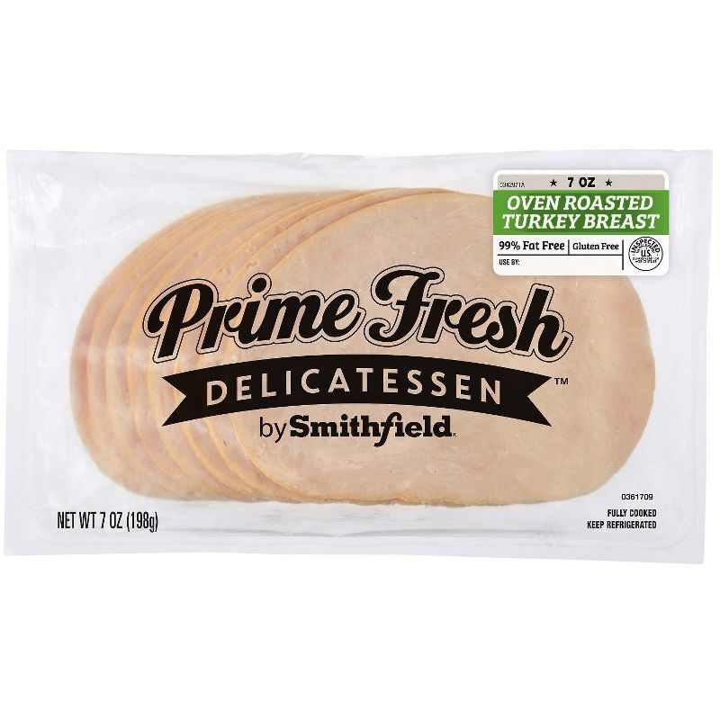 Prime Fresh Oven Roasted Turkey Breast Lunchmeat - 7oz, 1 of 4