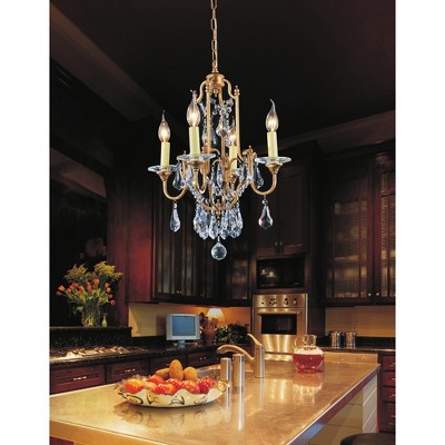 CWI Lighting Electra 4 Light Up Chandelier With Oxidized Bronze Finish