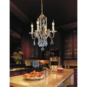 CWI Lighting Electra 4 Light Up Chandelier With Oxidized Bronze Finish - 1 of 1
