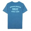 Mens Rogue Ales Classic Tri Blend Steel Blue Front and Back Print T-Shirt - 3 of 4