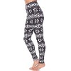 Women's One Size Fits Most Printed Leggings - One Size Fits Most - White Mark - 2 of 3