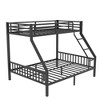 NicBex Full XL Over Queen Bunk Bed with Raised Guardrail,Loft Bed with Built-in Ladder,Modern Bunk Beds,Noise Reduced Bunk Beds for Bedroom - 2 of 4