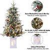 3FT Pre-lit Artificial Small Christmas Tree with Lighting Base - 4 of 4