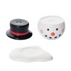 Transpac Dolomite Melted Snowman Salt and Pepper Shaker Set of 3 for Christmas Holiday Table Decor - 2 of 4