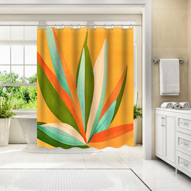 Americanflat 71" x 74" Shower Curtain Style 5 by Modern Tropical, 3 of 6