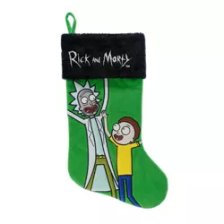 Rick and Morty Applique Holiday Stocking 20"