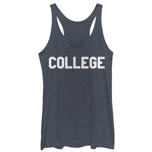 Women's Animal House College Text Racerback Tank Top - 1 of 3