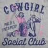 Womens Funny T Shirts Cowgirl Social Club Sarcastic Western Graphic Novelty Tee For Ladies - Crazy Dog Women's T Shirt for Animal Lovers - 2 of 4