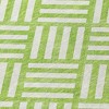Lime Green And Ivory Geometric Washable Indoor Outdoor Area Rug - 4 of 4