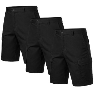 Blu Rock Men's Cotton Flex-Stretch Cargo Shorts-3 Pack : Target