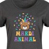 Women's - Instant Message - Mardi Animal Bear Graphic T-shirt Dress - 2 of 4