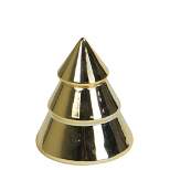 Northlight 4" Metallic Gold Christmas Tree Container Table Top Decoration