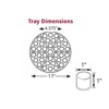 Azar Displays Two Tier Revolving Display 8"H x 11"Dia. - round slot 1"dia - 4 of 4