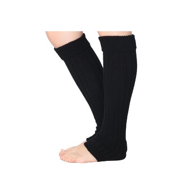 Isadora Paccini Women's 80s Style Ribbed Leg Warmers Monochrome Majesty for Parties & Sports Accessories