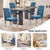 CLIHOME Set of 2 Modern Dining Chairs with Plush Velvet Upholstery, Sturdy Stainless Steel Legs & S-Shaped Springs - Ergonomic Support - 4 of 4